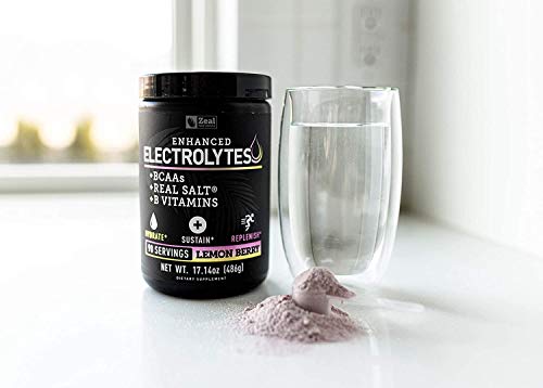 Zeal Naturals Electrolyte Powder Recovery Drink - Lemon Berry (90 Servings)