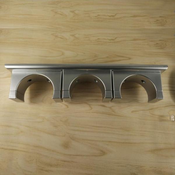 Wall Mounted Triple Cereal Dispenser Dry Food Storage Container - Silver