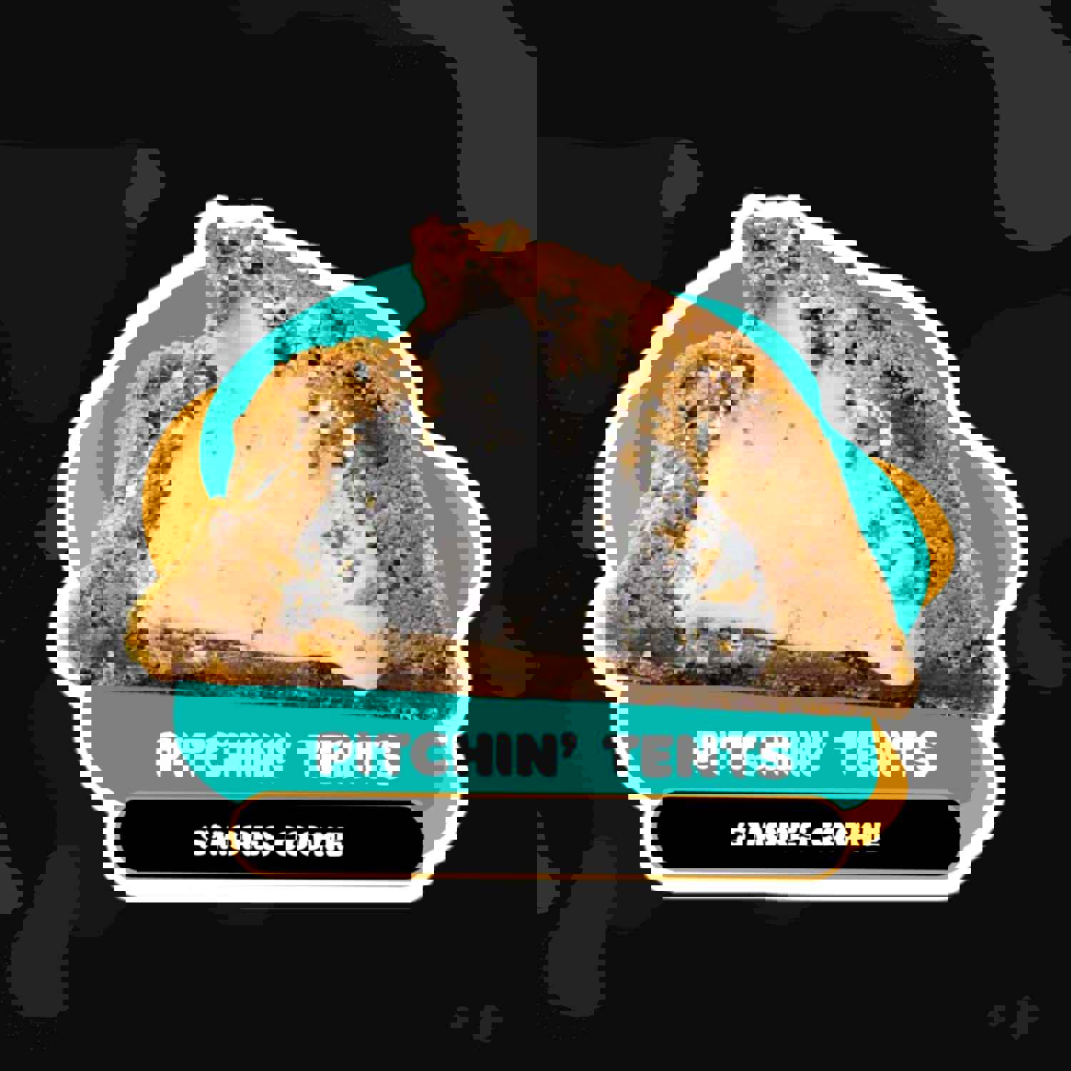 Pitchin Tents Die-Cut Sticker - Durable Vinyl Stickers for Everyday Use