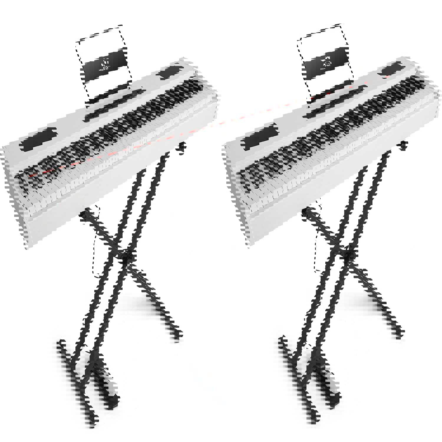 MUSTAR MDP-1300 88 Key Weighted Piano Keyboard with Bluetooth, Hammer Action, and Sustain Pedal