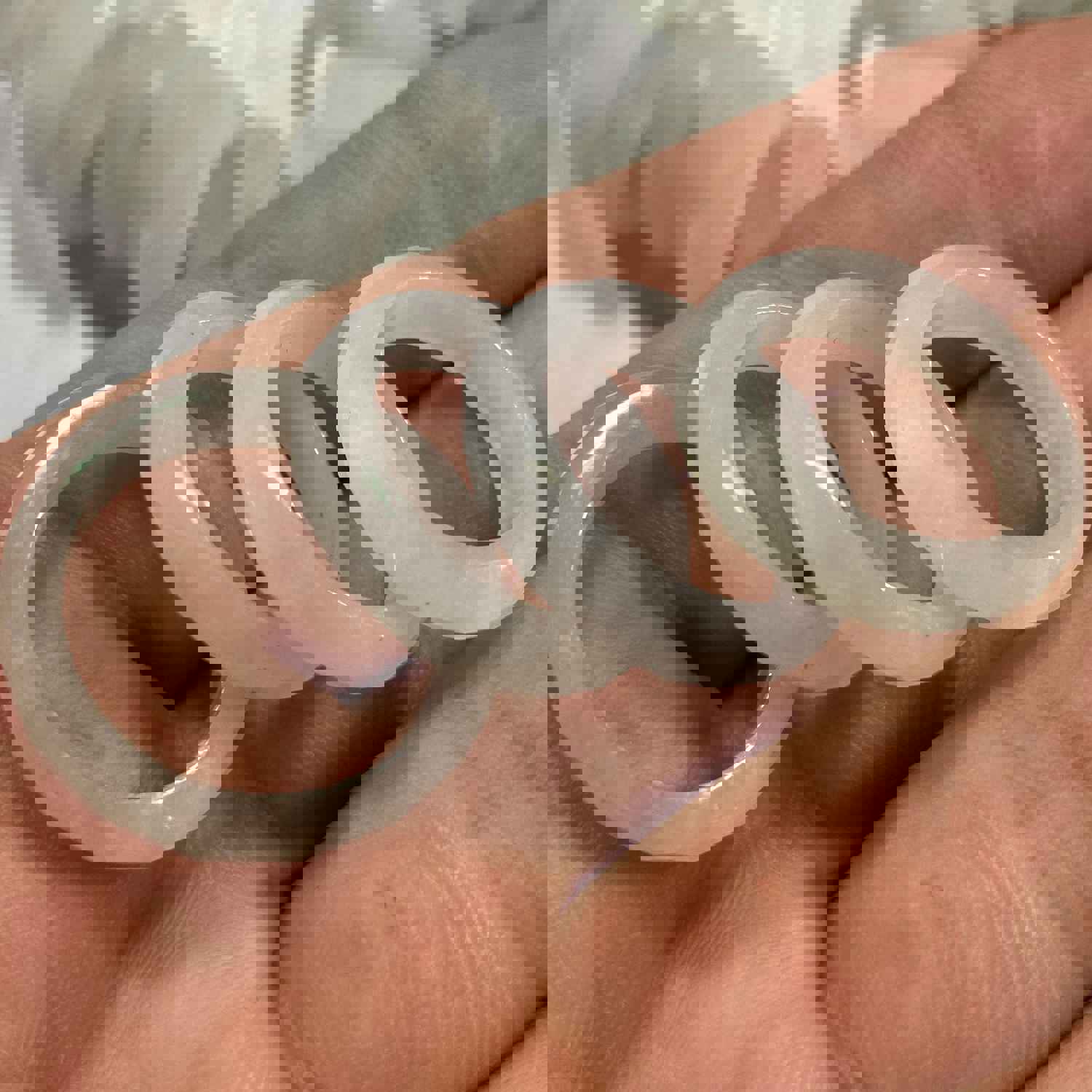 US Size 5-10 Natural Grade A Jadeite Diamond Cut Multi Facet Ring - Myanmar Jade Jewelry