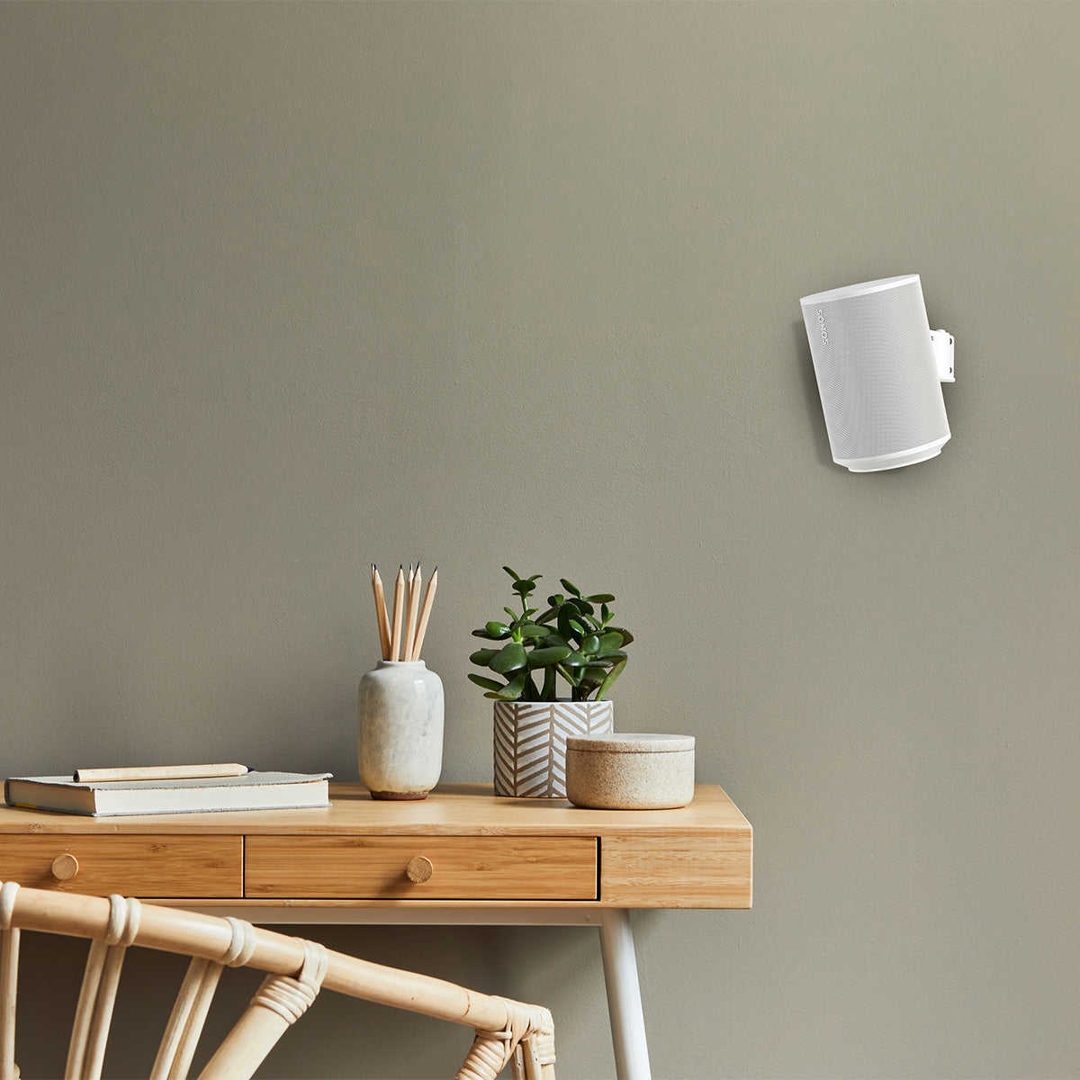 Mountson Wall Mount for Sonos Era 100 - Pair (White)