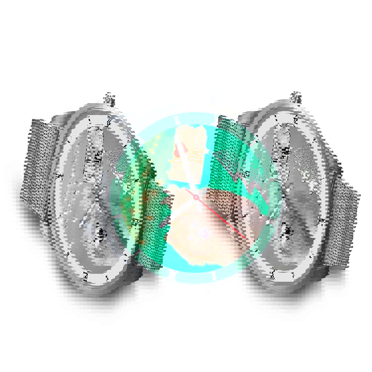 Cute Pomeranian Dog Pennsylvania Christmas Special Wrist Watch