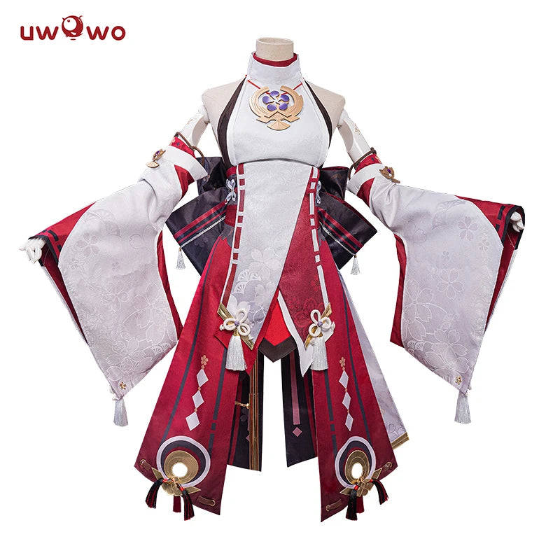 UWOWO Yae Miko Cosplay Costume - Genshin Impact Guuji Yae Dress Set