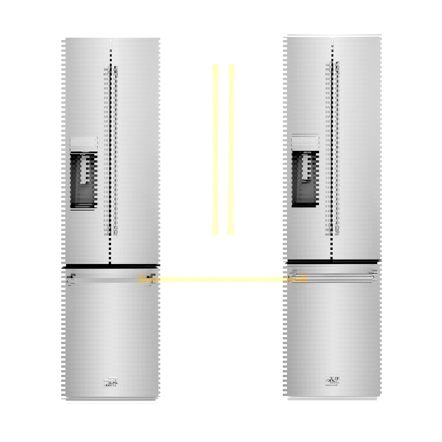 ZLINE Autograph Edition 36-Inch French Door Refrigerator with Dual Ice Maker