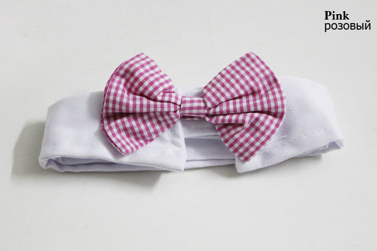 Hot Sales Red Cotton Dog Bowtie Collar for Wedding and Holiday Decoration