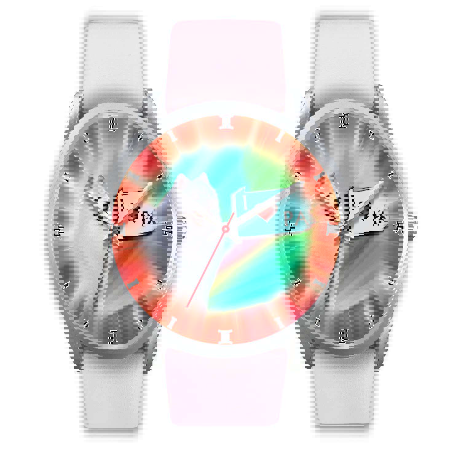 Cheerful American Eskimo Dog Pennsylvania Christmas Special Wrist Watch