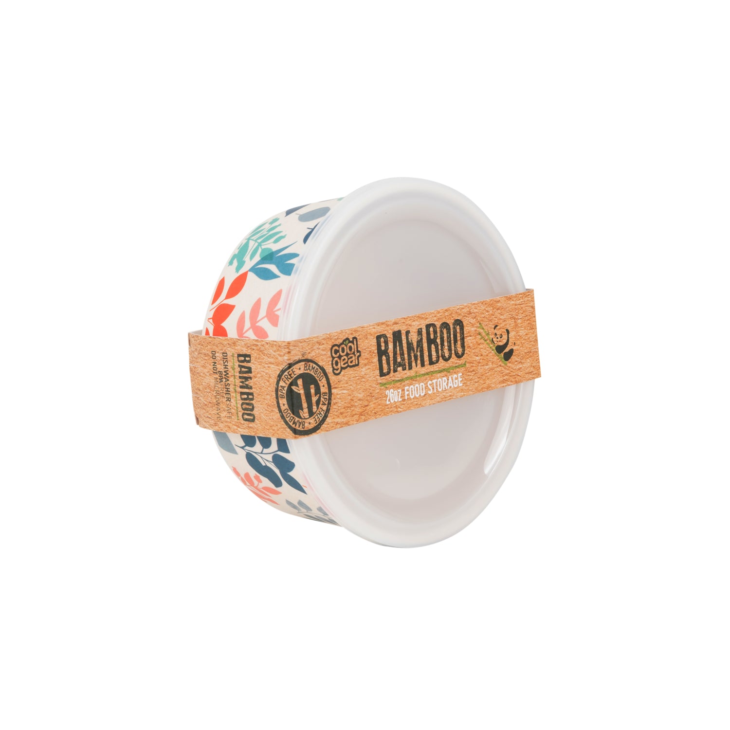 COOL GEAR 4-Pack Bamboo Reusable Containers | BPA-Free & Eco-Friendly