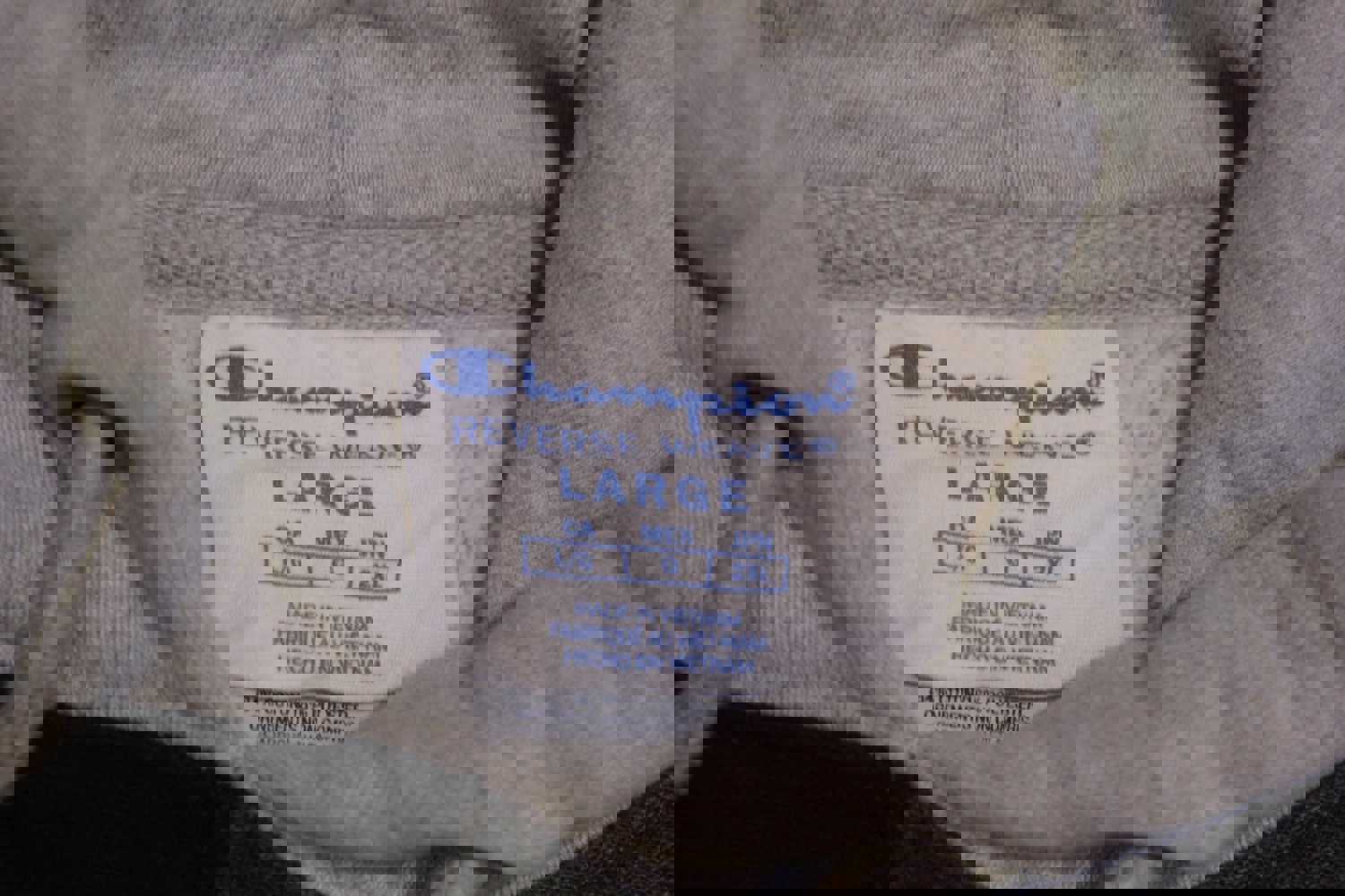 Champion Vintage Reverse Weave Colorblock Hooded Sweatshirt - Streetstyle Large Hoodie