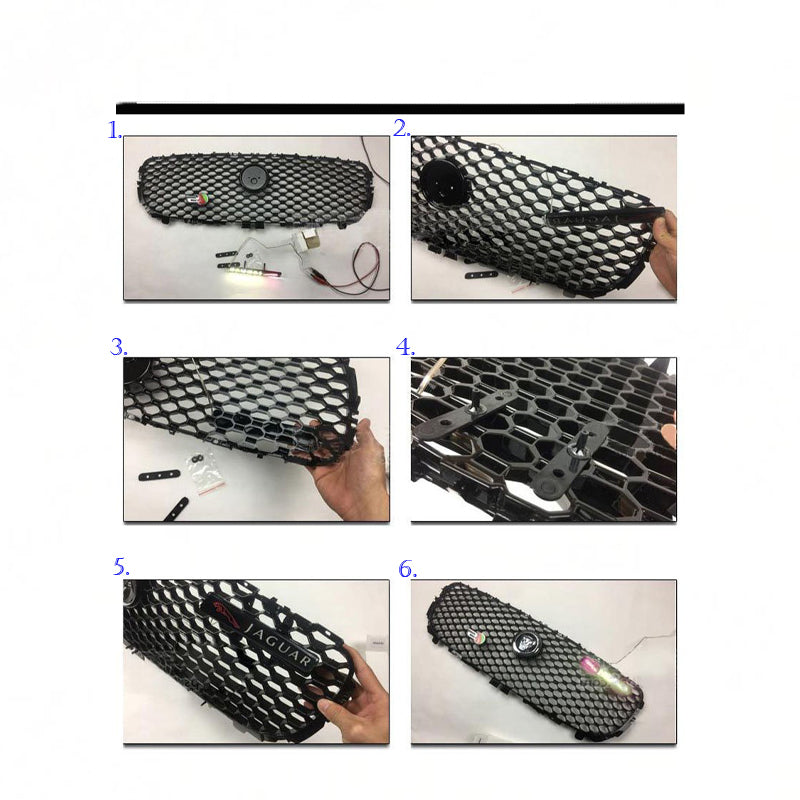 SRT LED Light Front Grille Emblem Decal Badge for Dodge Ram Challenge Charger