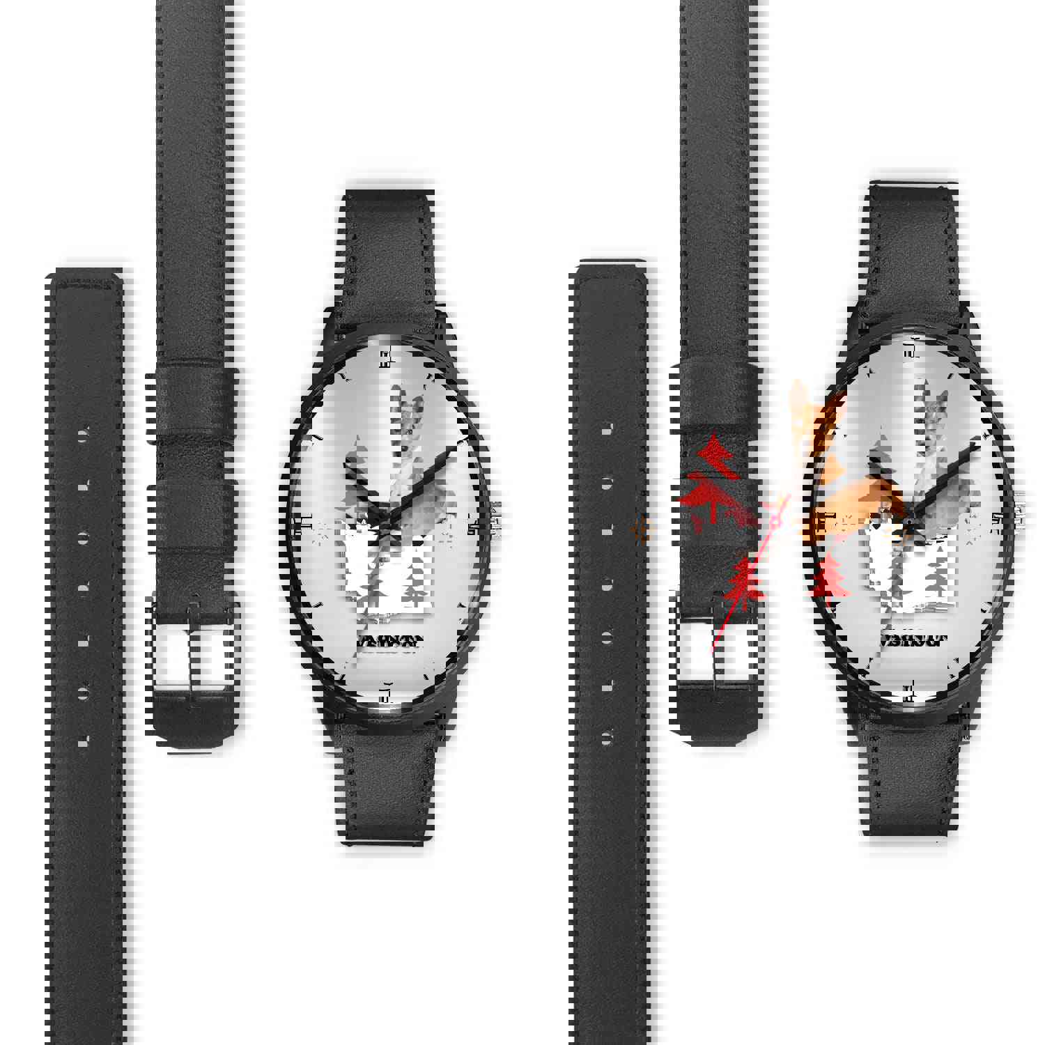 Basenji Dog Washington Christmas Special Wrist Watch