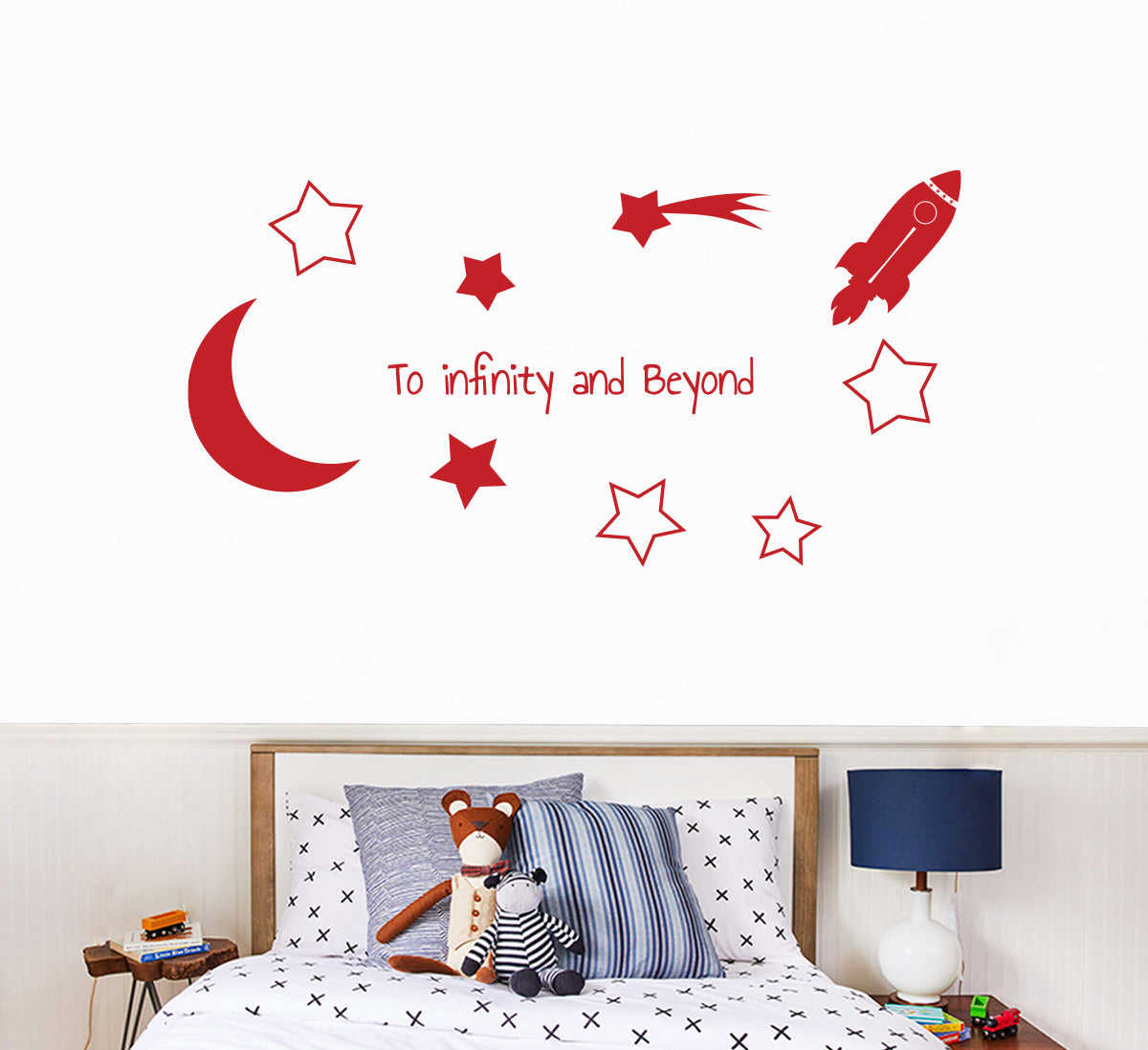 Toy Story TO INFINITY AND BEYOND Wall Sticker Decal Stencil Silhouette ST421