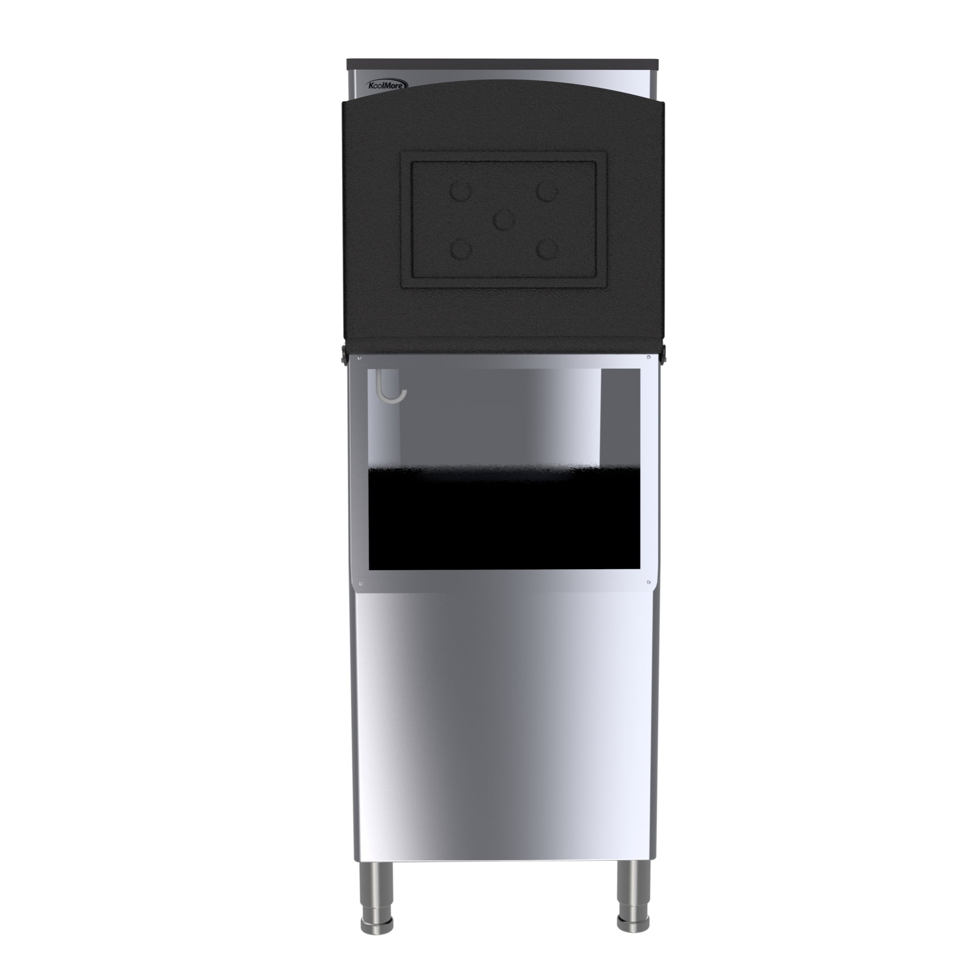 25 in. Stainless-Steel Commercial Air-cooled Modular Ice Maker with Full Cube Production, 315lbs/24h