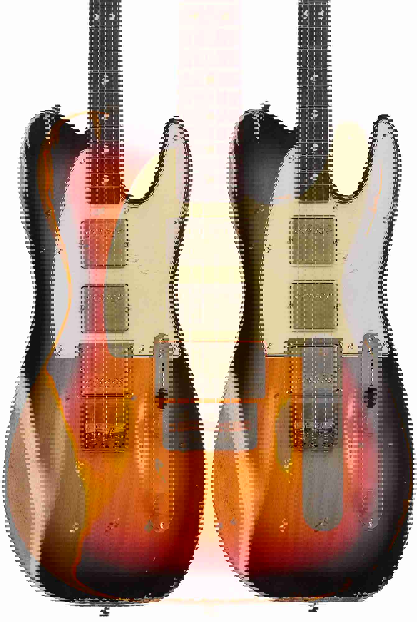 Nash T-3HB Guitar with Lollar Imperials, 3 Tone Sunburst, Heavy Aging