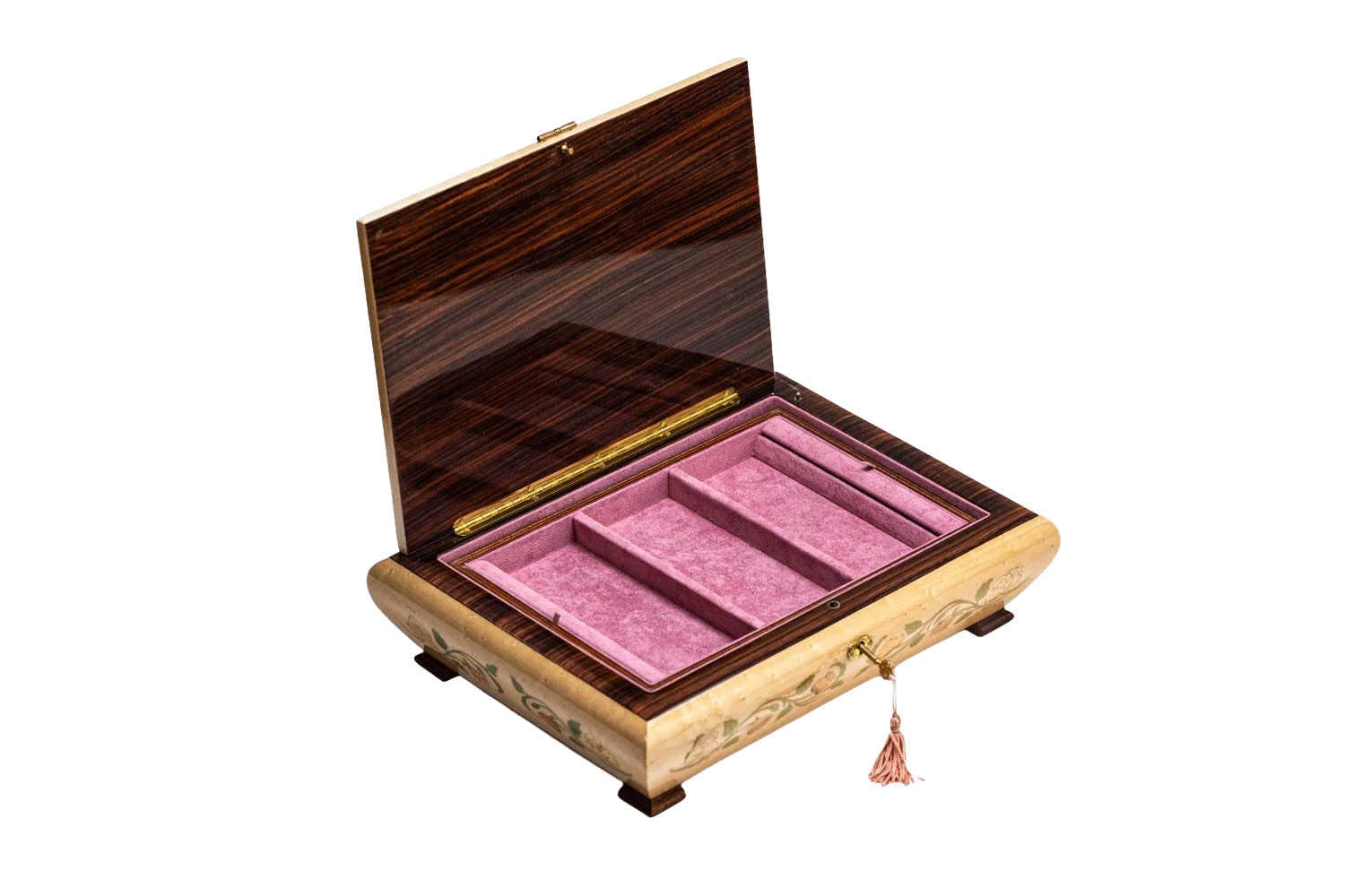 Sorrento Music Box Cream with Flowers in Glossy Finish