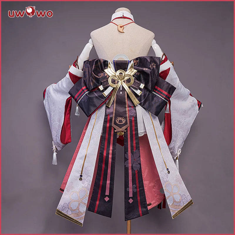 UWOWO Yae Miko Cosplay Costume - Genshin Impact Guuji Yae Dress Set