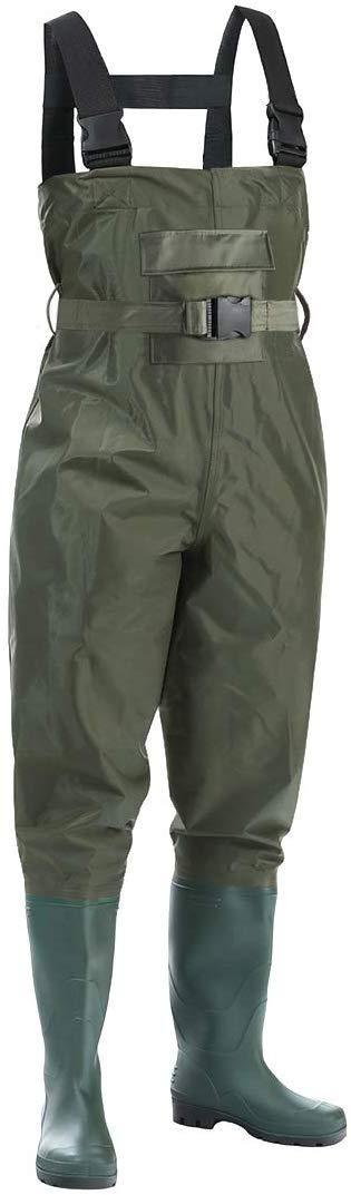 Kingdom Chest Waders Waterproof - Hunting & Fishing Waders with Neoprene Boots