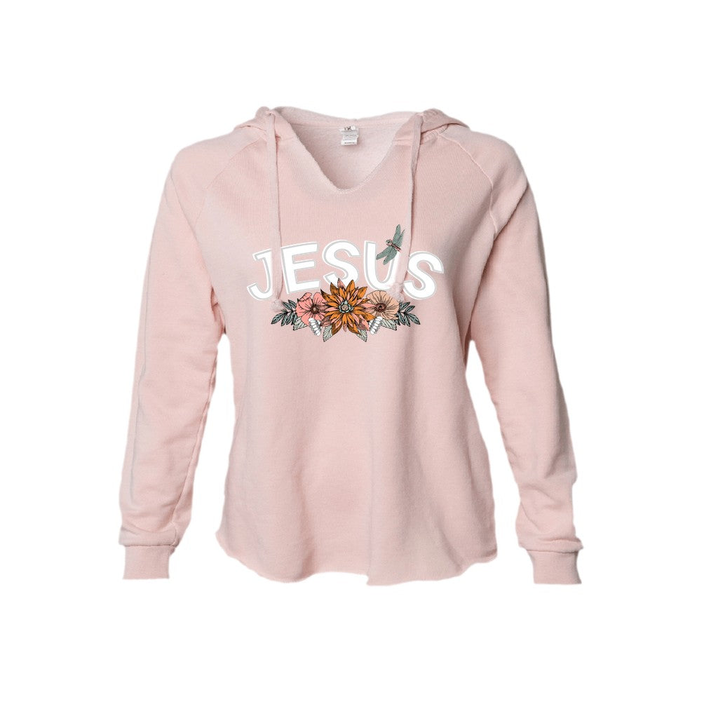 Jesus Retro Floral Christian Hoodie