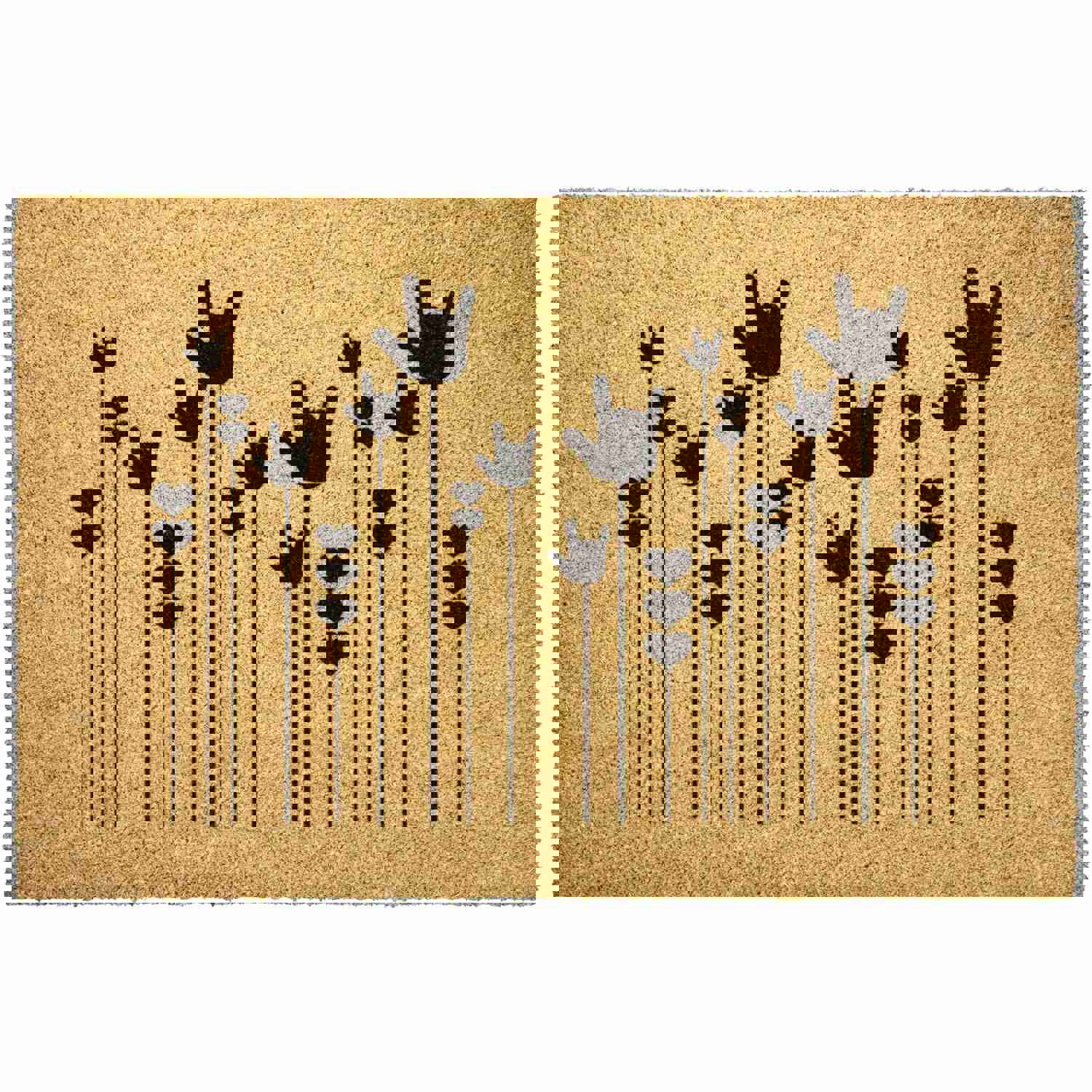 ASL Home Decor ILY Sprout Outdoor ASL Doormat