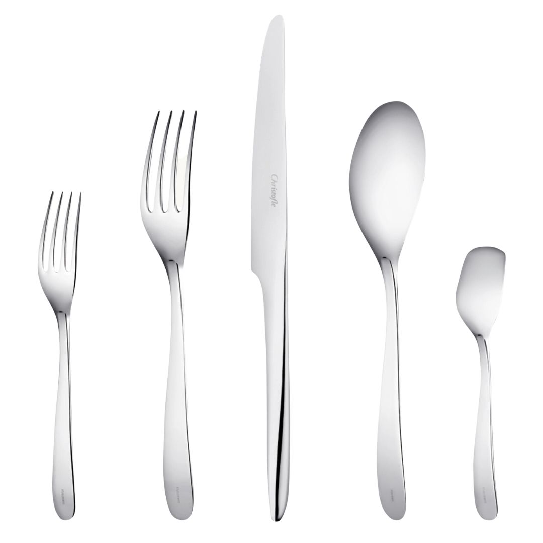 Christofle Stainless Steel 5-Piece Flatware Set