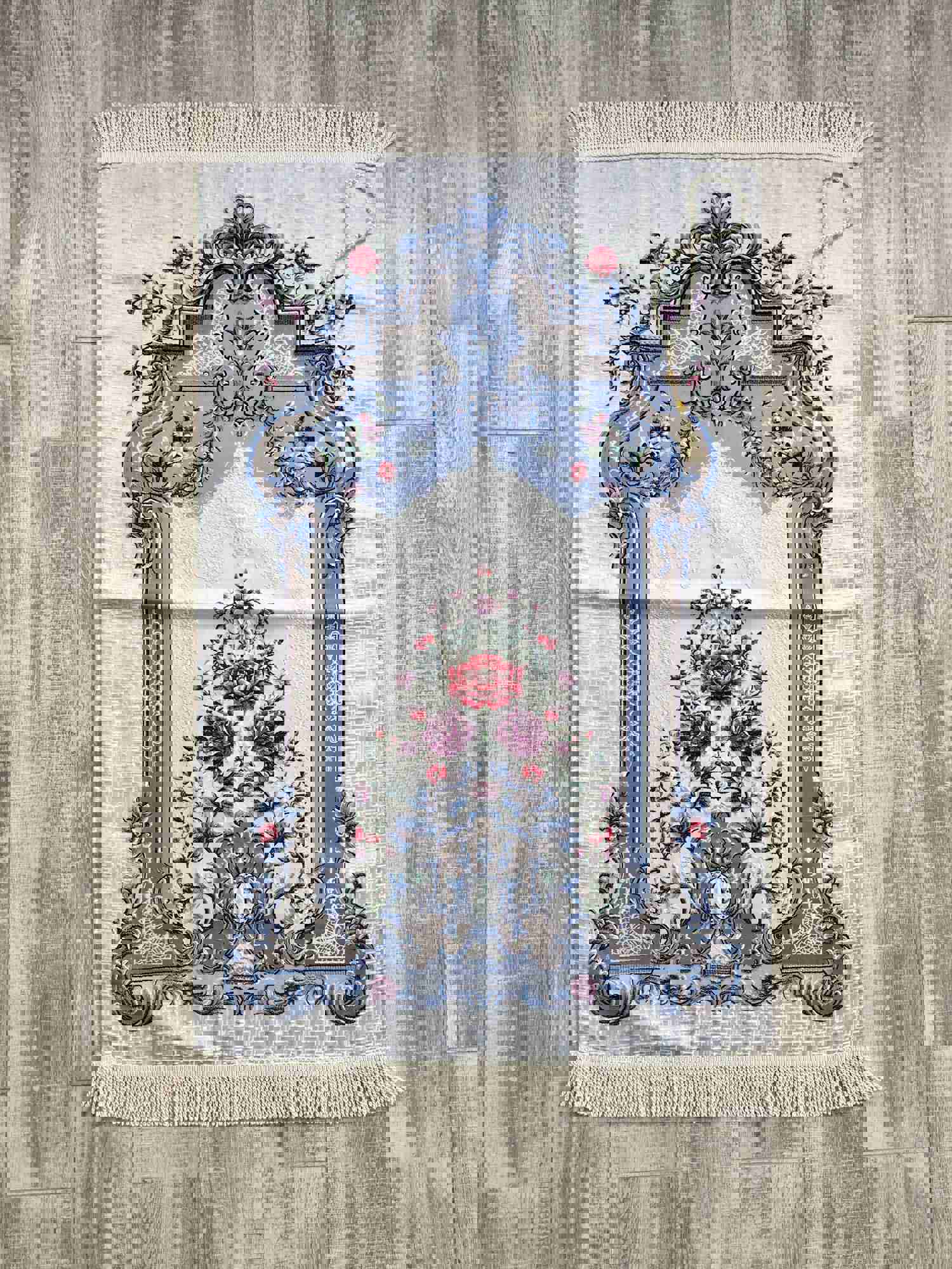 Lux Masjid Sultanahmet Prayer Mat | Premium Prayer Rug with Tasbih | Wedding & Islamic Gift