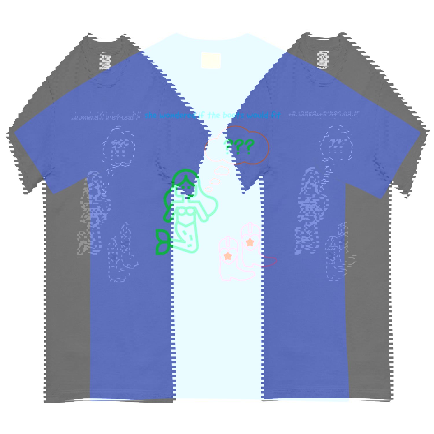 Mermaid Boots Garment-Dyed Heavyweight T-Shirt for Men