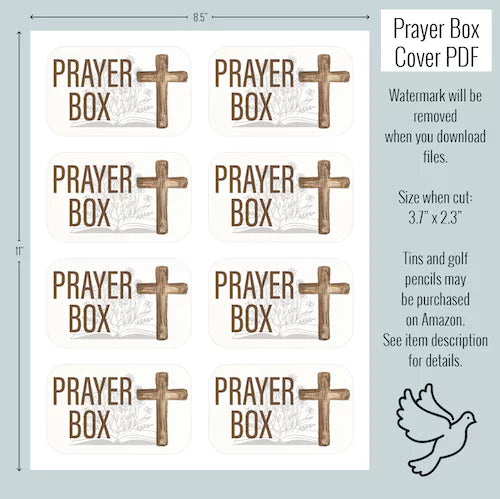 Prayer Box Printable for Altoid Tin Craft - The Lords Prayer Activity