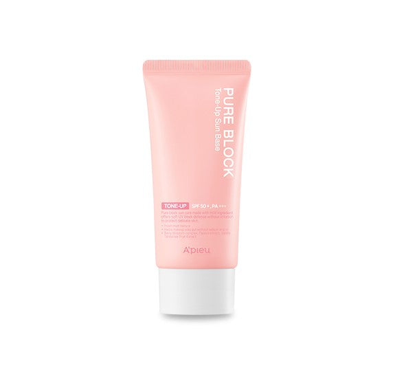 APIEU Pure Block Tone up Sun Base SPF50+/PA+++ 50ml - Pink Makeup Enhancer & Long-Lasting Protection