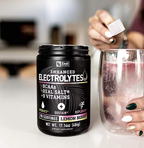 Zeal Naturals Electrolyte Powder Recovery Drink - Lemon Berry (90 Servings)