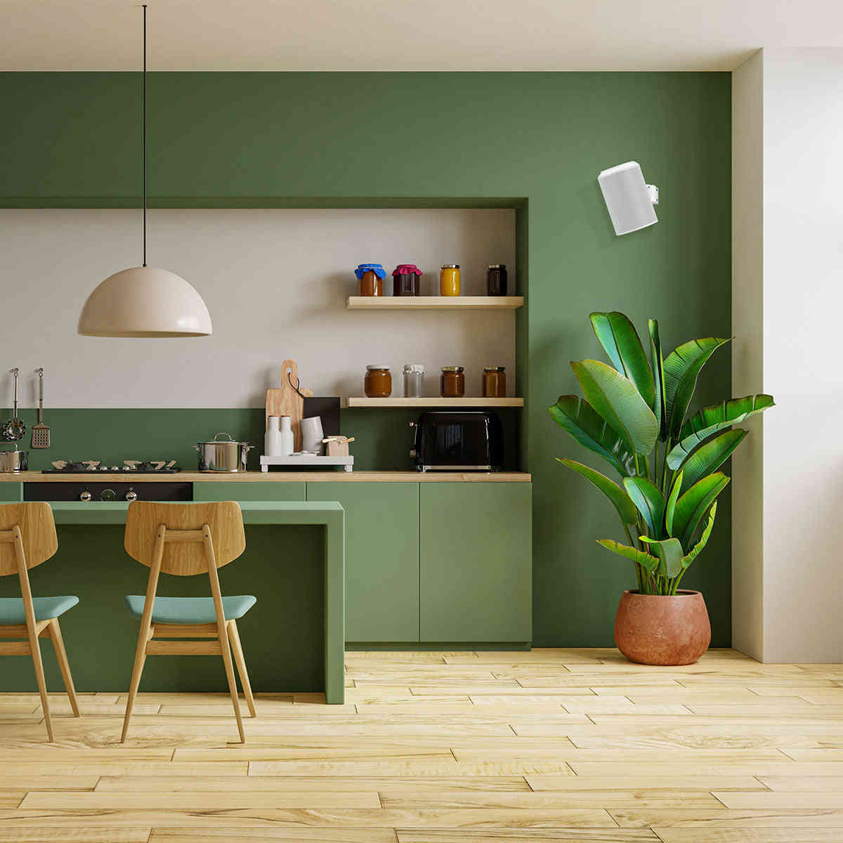 Mountson Wall Mount for Sonos Era 100 - Pair (White)