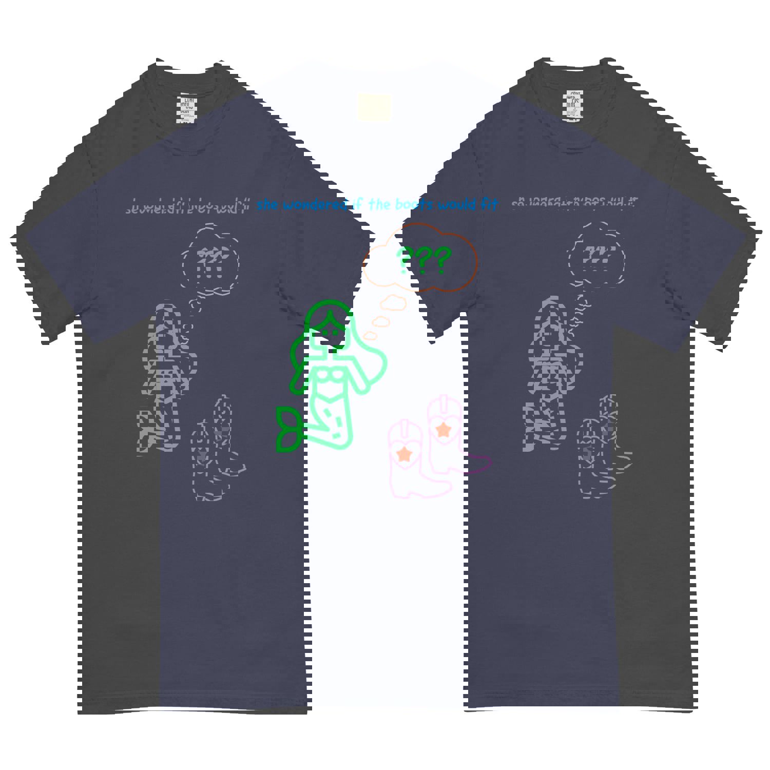 Mermaid Boots Garment-Dyed Heavyweight T-Shirt for Men