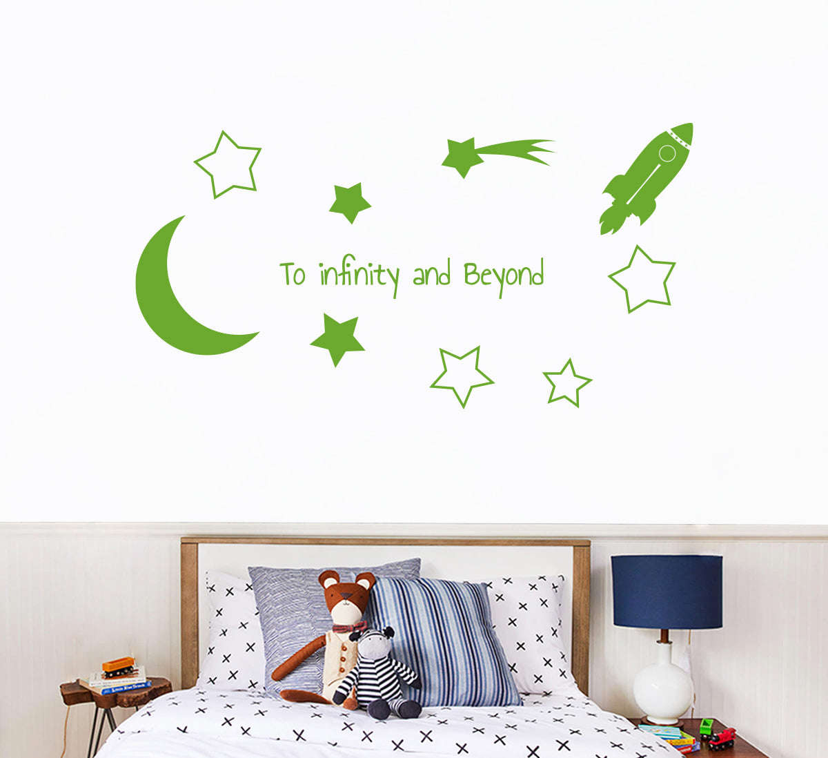 Toy Story TO INFINITY AND BEYOND Wall Sticker Decal Stencil Silhouette ST421