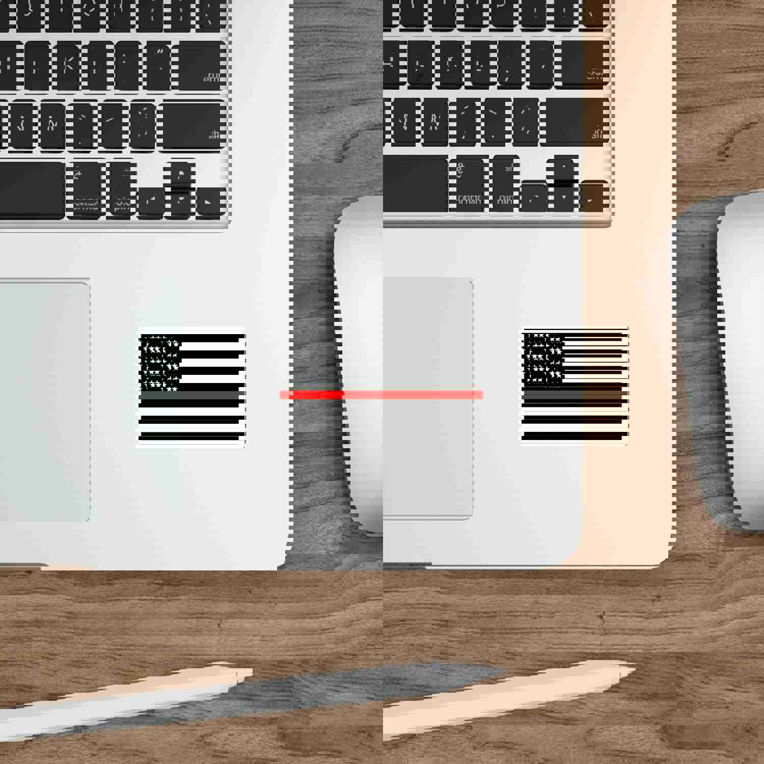 Thin Red Line Flag Decal - Indoor & Outdoor Use