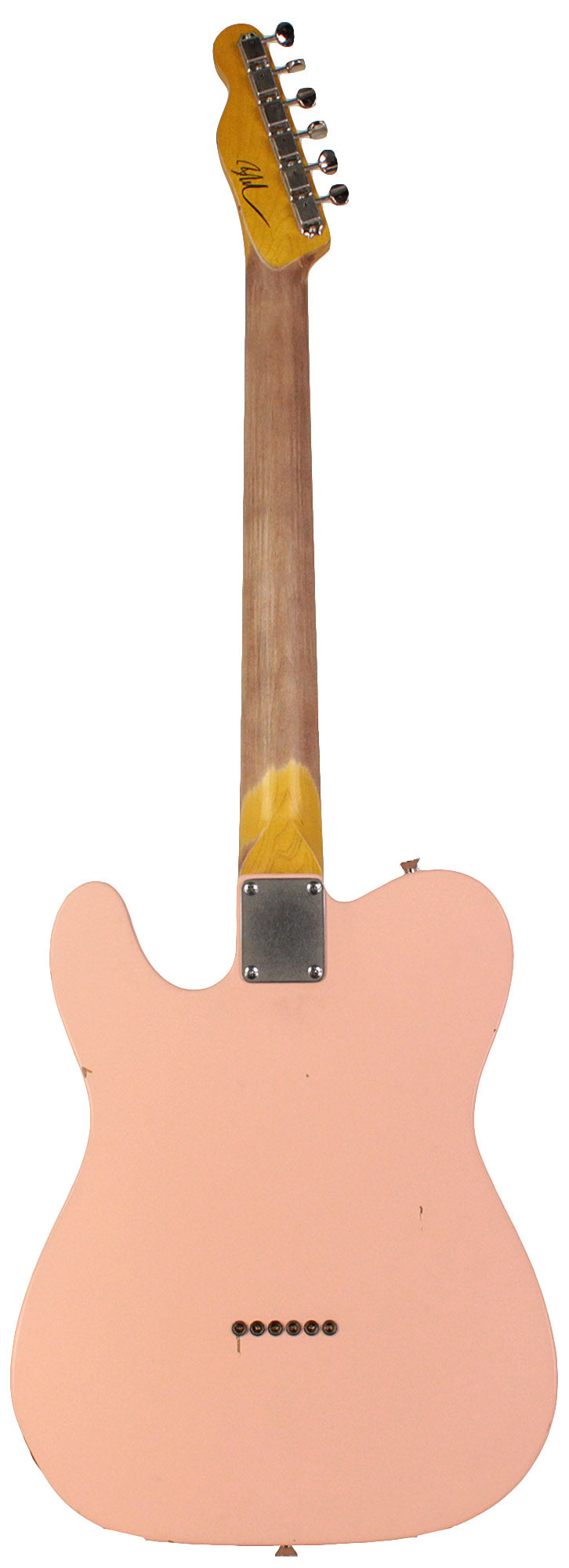 Nash T-2HB Guitar, Shell Pink, Light Aging - Vintage Telecaster Style with Lollar Humbuckers
