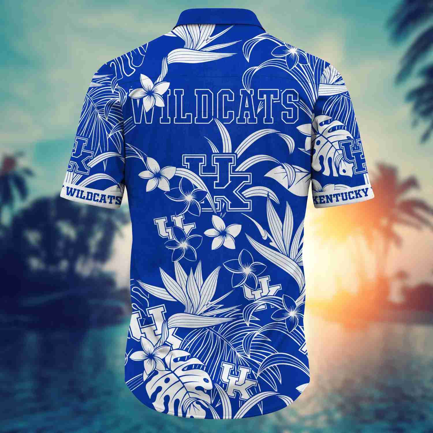 Kentucky Wildcats Hawaiian Shirt - Tropical Flower Design