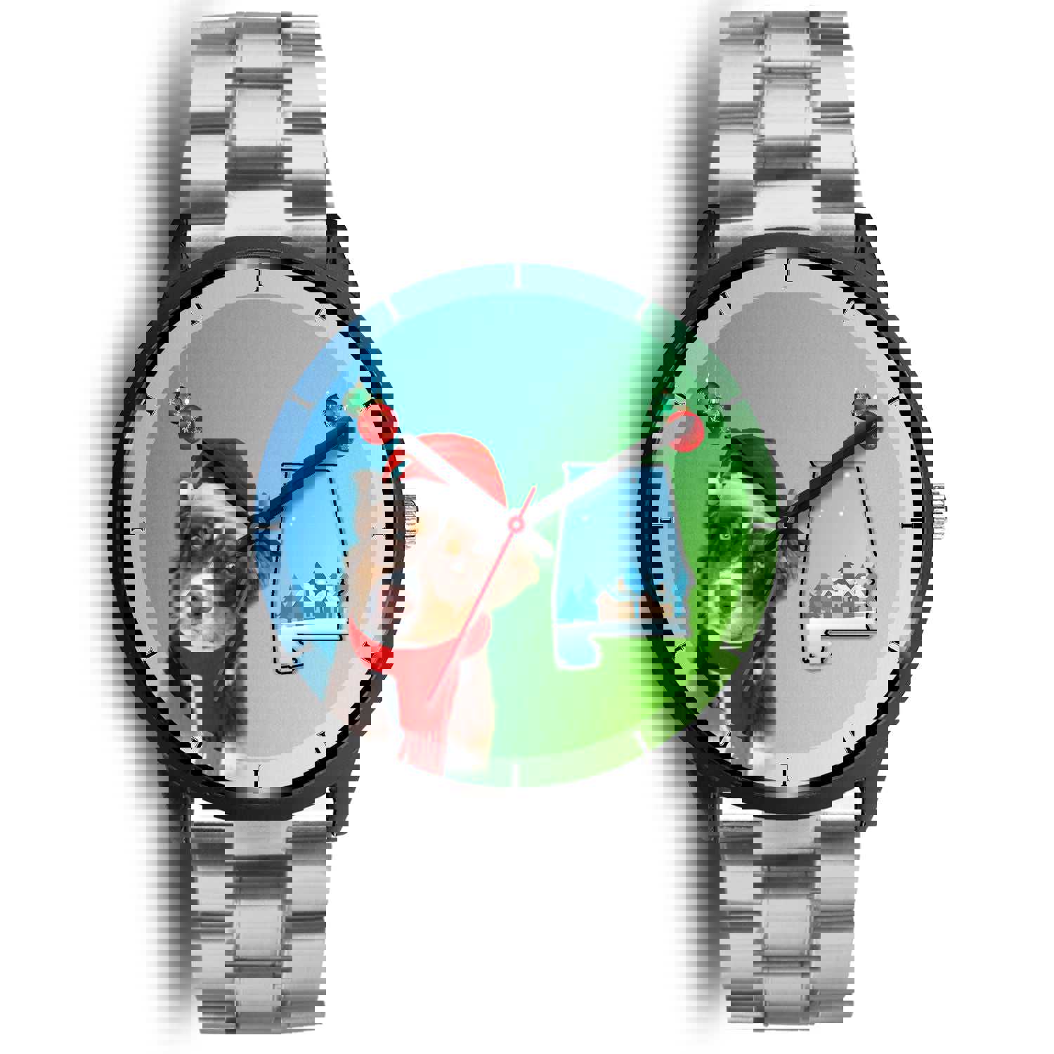 Miniature American Shepherd Alabama Christmas Special Wrist Watch