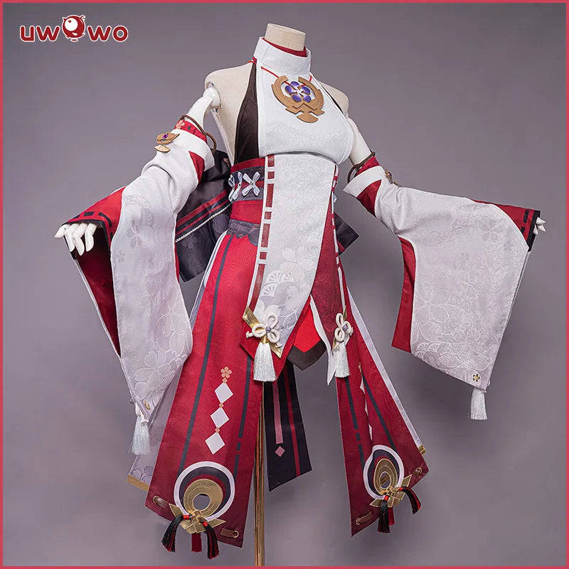 UWOWO Yae Miko Cosplay Costume - Genshin Impact Guuji Yae Dress Set