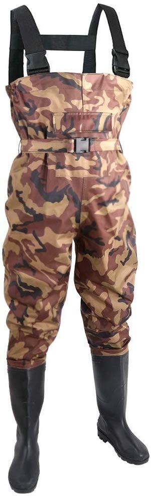 Kingdom Chest Waders Waterproof - Hunting & Fishing Waders with Neoprene Boots