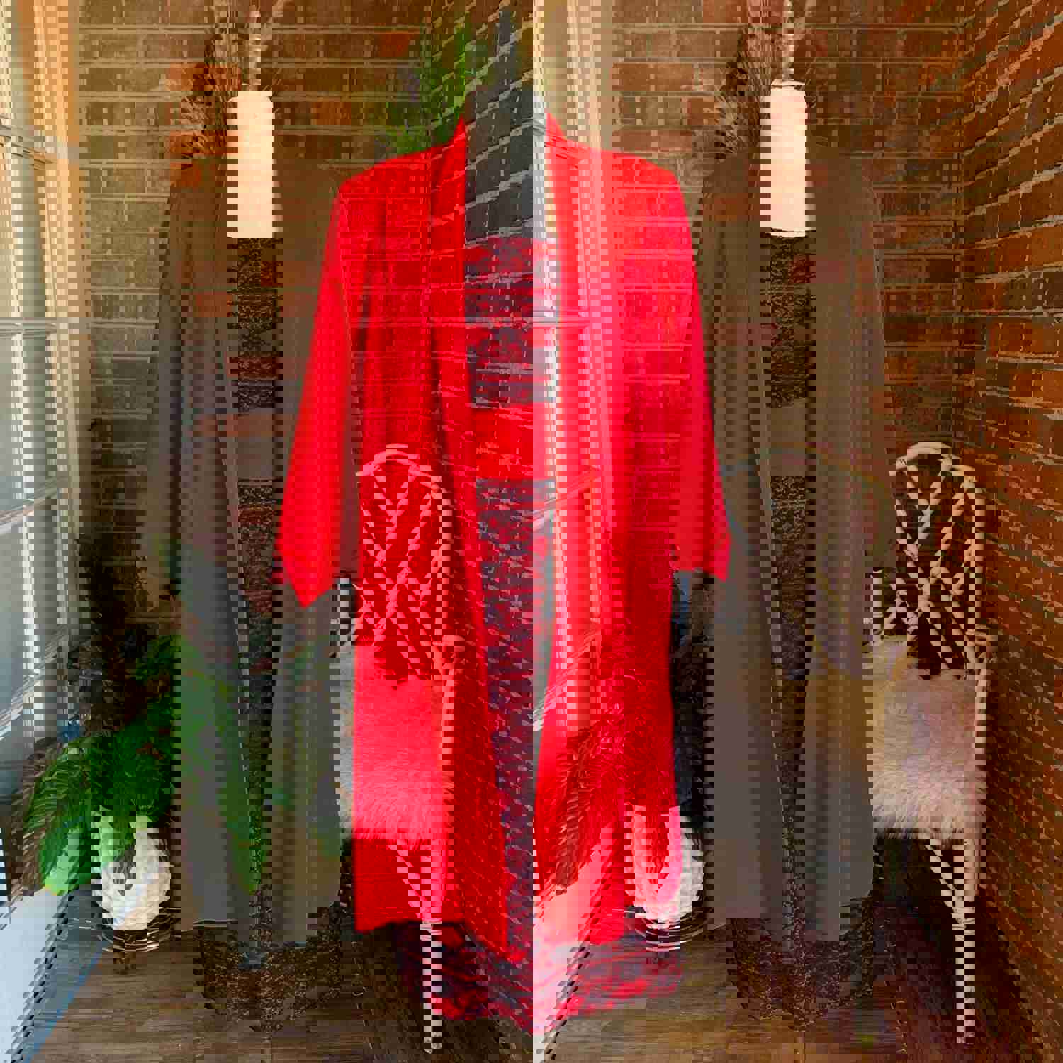 1950s Red & Black Lace Dress and Overcoat - Vintage Jackie Morgan Set