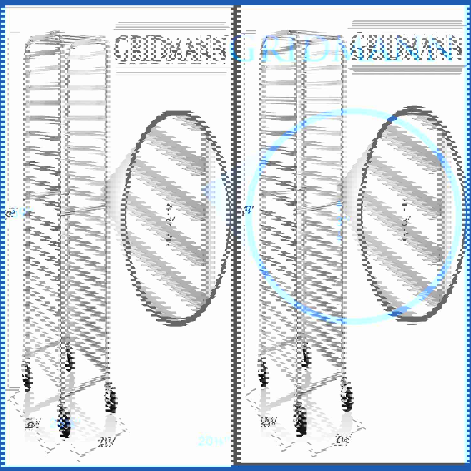 20 Sheet Commercial Kitchen Bakery Rack
