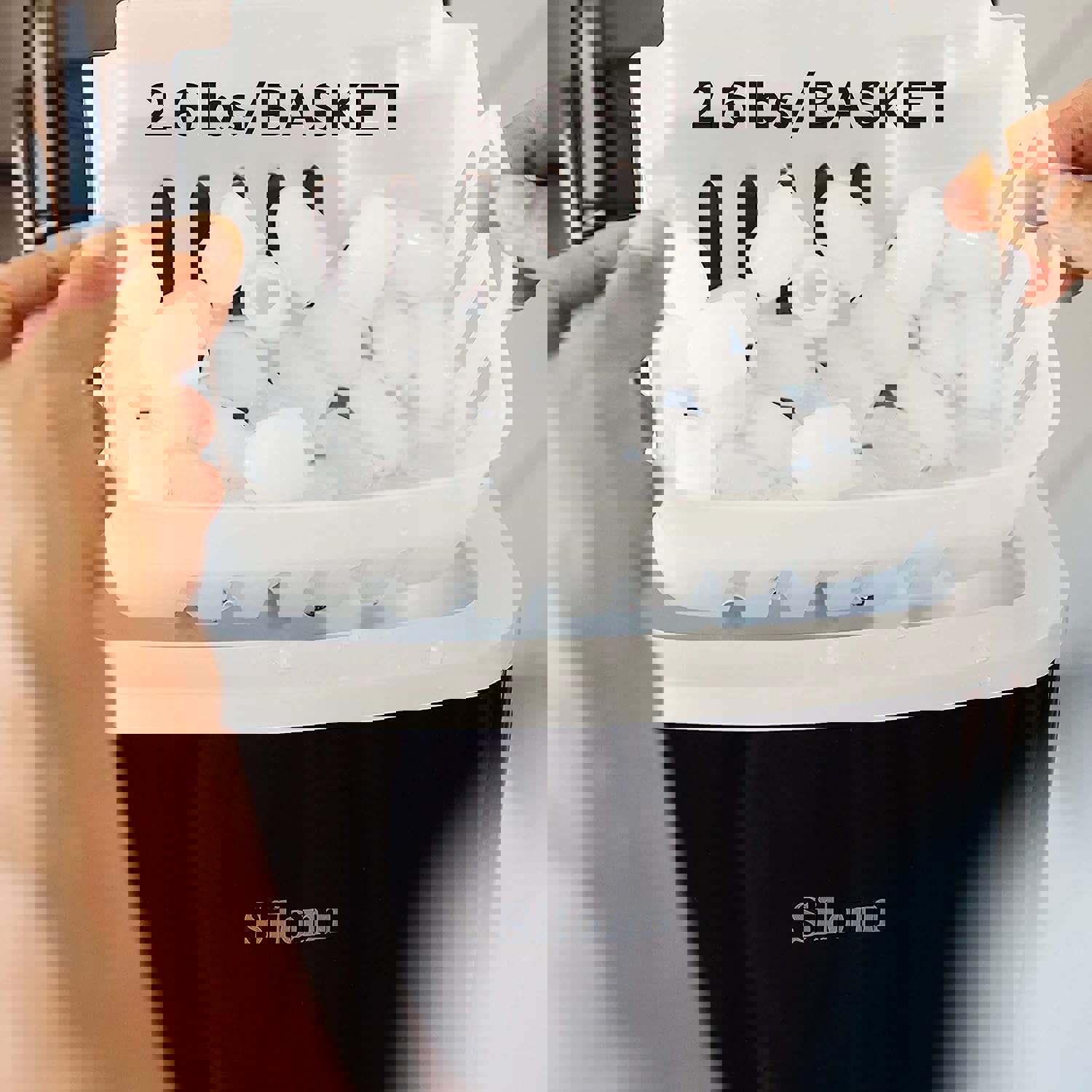 Countertop Ice Maker - 9 Cubes in 6 Mins, 26Lbs/24Hrs, Self-Cleaning with Ice Scoop & Basket, 2 Ice Sizes, Black