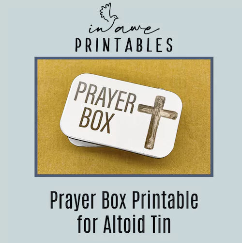Prayer Box Printable for Altoid Tin Craft - The Lords Prayer Activity