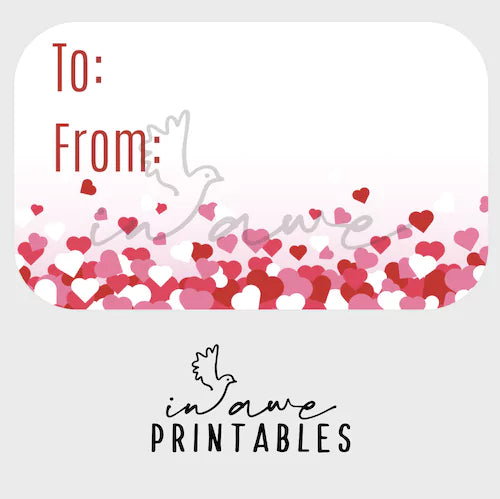 DIY Valentine Heart Confetti Craft Kit - Instant Digital Download for All Ages