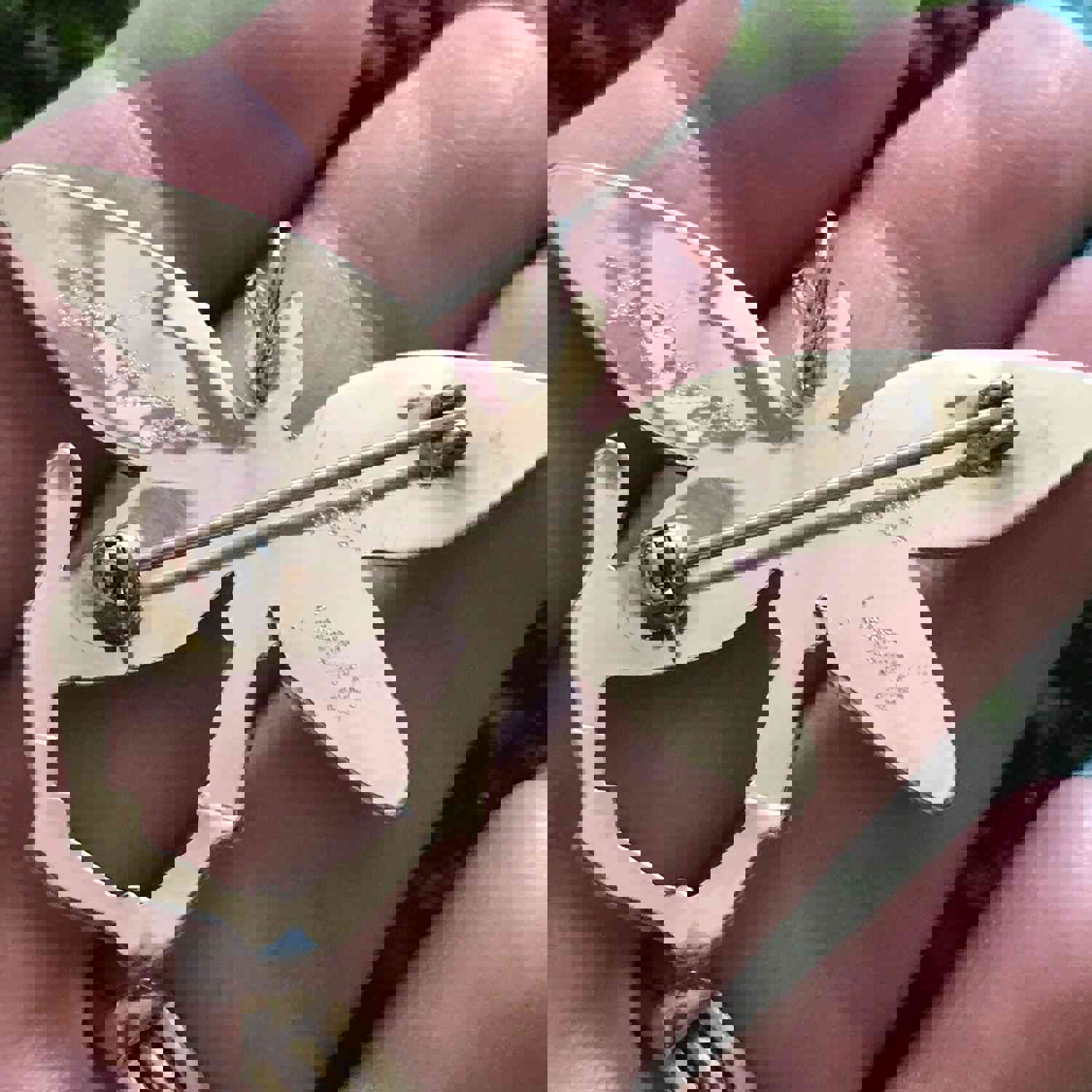 Zuni Sterling Silver Multi Stone Dragonfly Pendant Pin