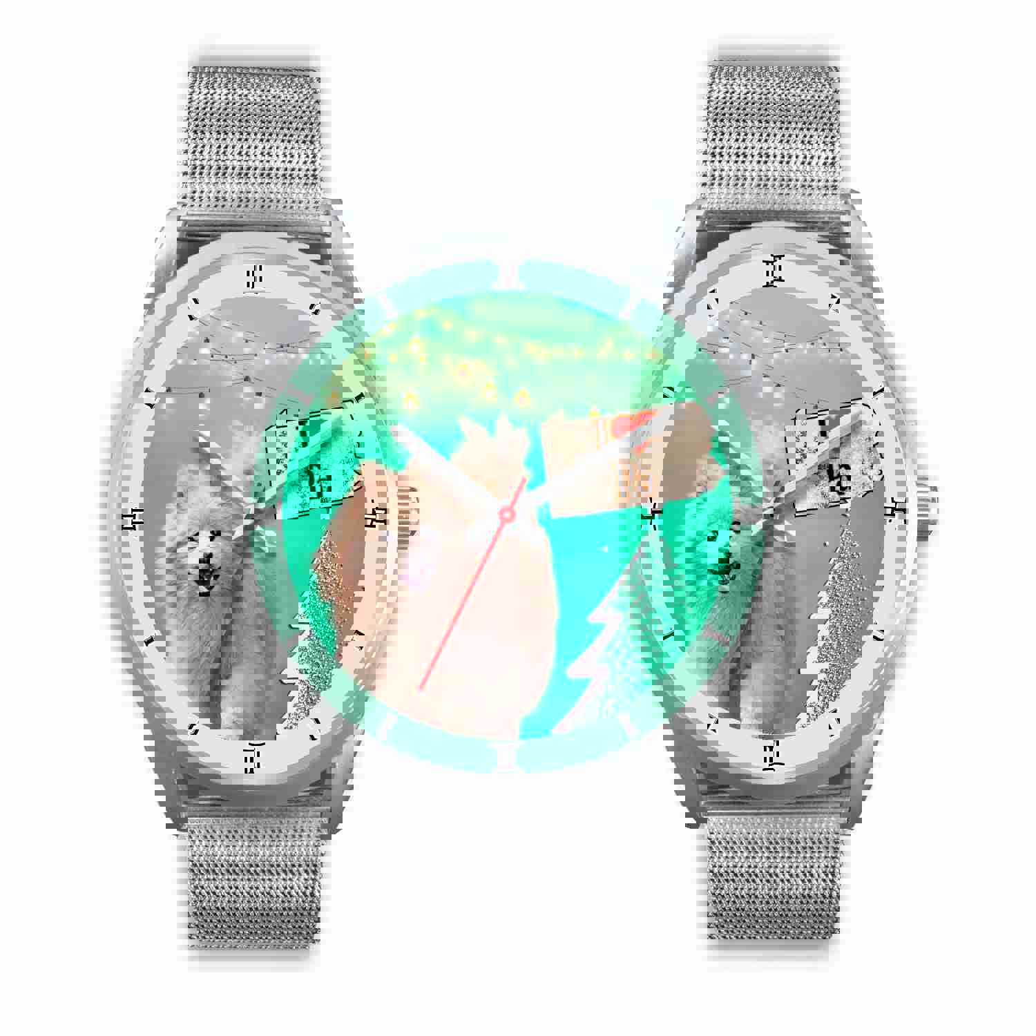Cute Pomeranian Dog Pennsylvania Christmas Special Wrist Watch
