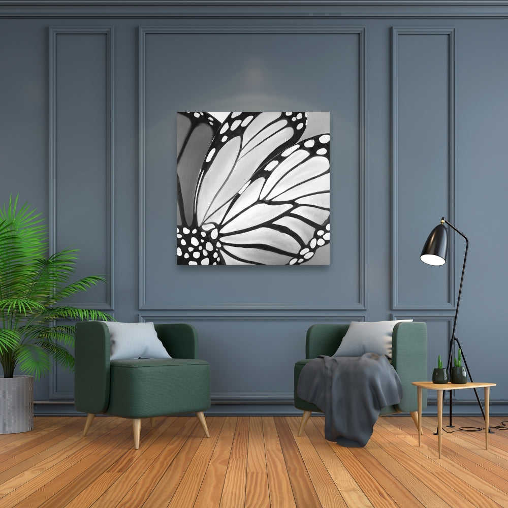 Monarch Wings Closeup - Fine Art Gallery Wrapped Canvas 16x48