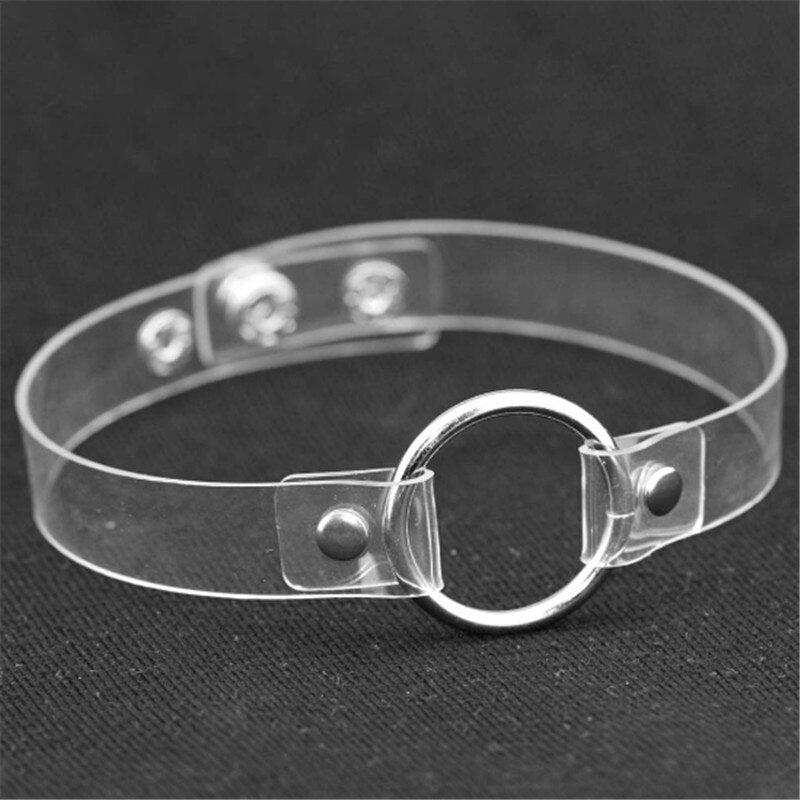 Ahmed Harajuku Handmade Heart & O-Round Pendant Transparent Choker Necklace Charm Jewelry Collar Bijoux Femme