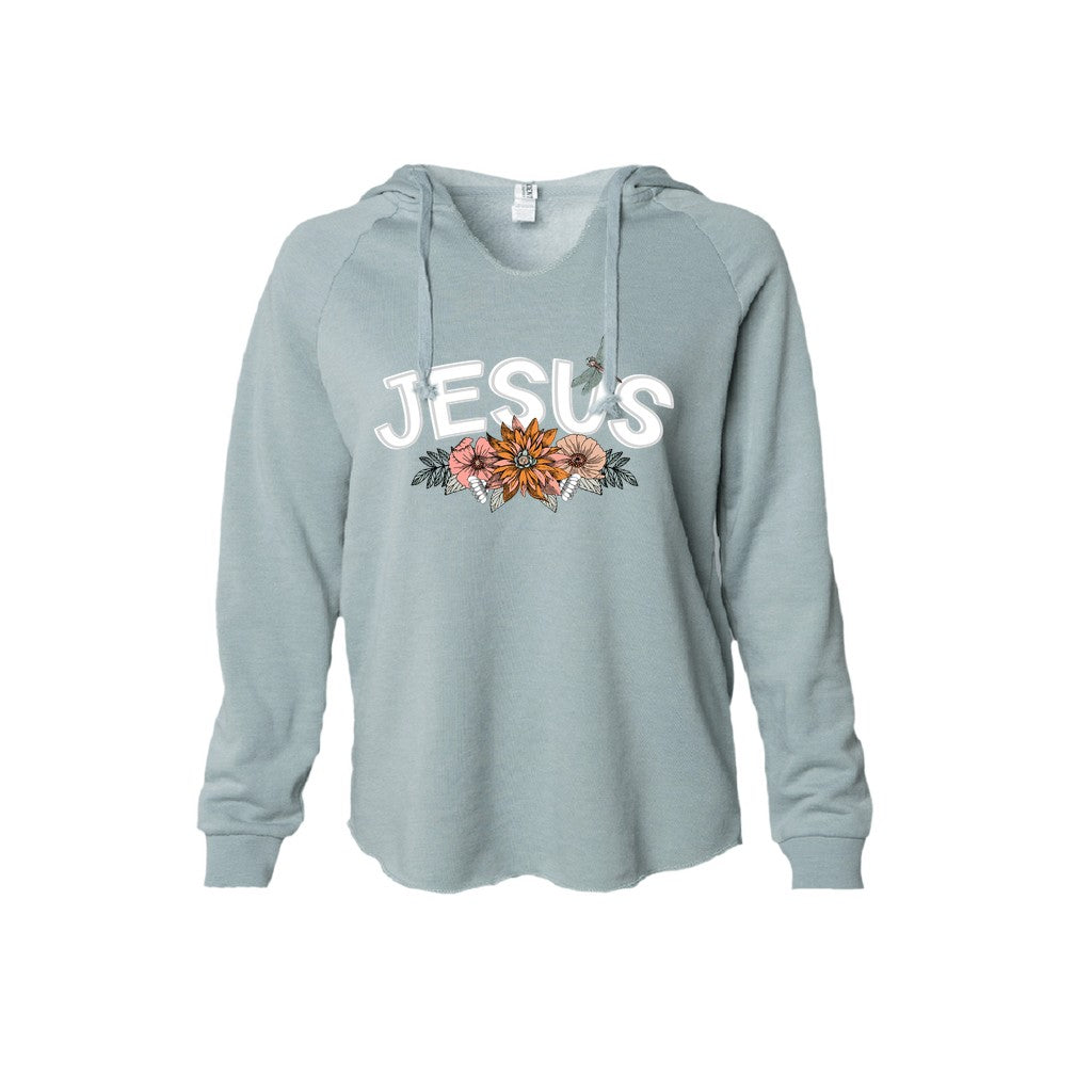 Jesus Retro Floral Christian Hoodie