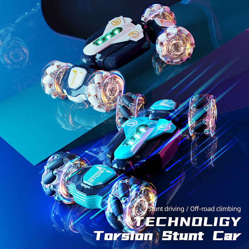New Technology Torsion Stunt Car (Blue/White/Orange)