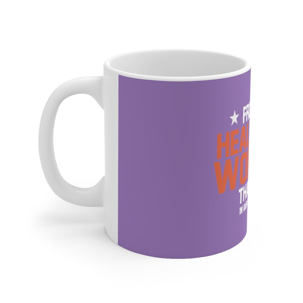 Frontline Healthcare Workers Version 2 Purple Ceramic Mug 11oz